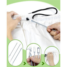 Kit de Ferramentas para Costura com Cordão - Ferramentas Circulares para Facilitar A Passagem de Cordões em Moletons e Calças, Além de Ferramentas
