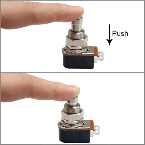 5pcs SPST Momentary Foot  - Soft Touch Silent Stomp Button, 2 Pin SPST for Guitar Effect Pedal Replacement 1