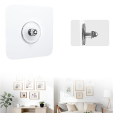 Nail-Free Screw- Hooks, No Drilling Required, Heavy-Duty Picture Frame Hooks, Nail-Free, Suitable for Bathrooms