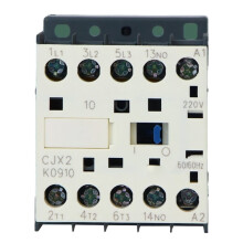 CJX2-K0910 220 Volt Spoel 35 mm DIN-Rail 9A Driepolig 3P 1NO voor -Wisselstroomschakelaar