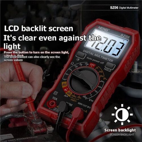 ANENG  Digital Multimeter 600V AC  Voltage Multimetro 10A  Current Testing Ohm Resistance Diode Test Tools A 2