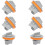 6pcs Tail Lamp Socket Compatible for  Models,the Individual Size is Approximately 13 X 11 X 3.5cm 1