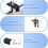 6pcs Solar Panel Bracket Terminal Clips, Aluminum Alloy Fixing Clip Set, Solar Panel Clips, Installed  Flat Roofs 5