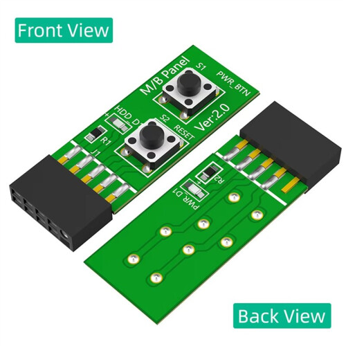 10 Pin Reset/Power /OFF  Motherboard Adapter Card for /Off Testing Without Chassis for Desktop PC Computer 1