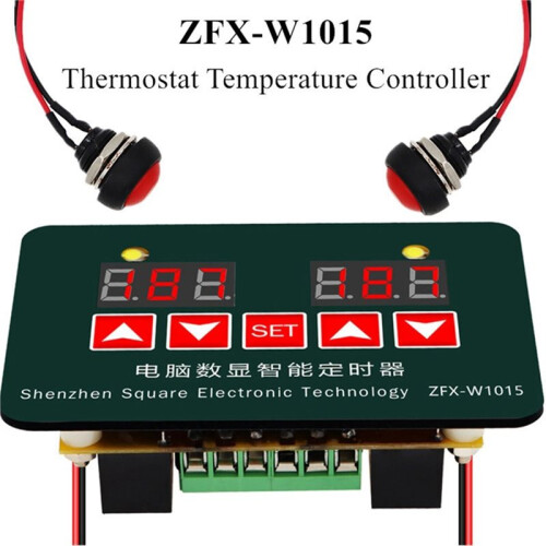 Microcomputer Digital Display Intelligent Timer ZFX-W1015 Adjustable Thermostat Temperature Controller 110-220V 2
