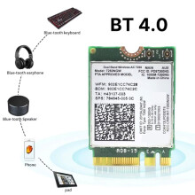7260NGW AC WiFi Draadloze Netwerkkaart met 8 DB Antenne, 1200 Mbps Dual-Band 2,4 GHz 5 GHz 4.0 802.11 AC Adapterkaart voor Laptops