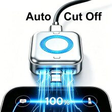 Automatiskt Stopp för Laddning, Separator, AI-Igenkänning med Datakabel, Fulladdad, Automatisk Avstängning Av Enhet, USB-Laddningsskydd