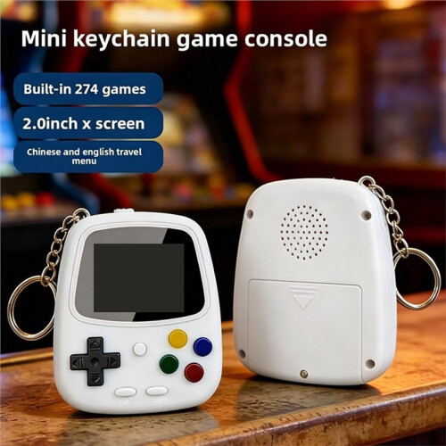 Handheld Game Console, Retro Nostalgic Children'S Game Console 274-in-1 Classic Battery Game Keychain 2