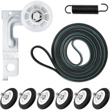 Kit de Rodillos para Tambor de Secadora para Mejorado DLEX3370V DLEX3370W DLEX7600KE DLEX3001W DLEX3570V DLGX7601KE DLGX7601WE