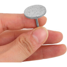 Juego de 3 brocas para uñas con disco de lijado estilo ruso de 20 mm de punta plana para preparación de manicura.