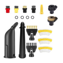 For SC2 SC3 Easyfix Steam Cleaner Replacement Steam Extension Nozzle Round Brushes Kit