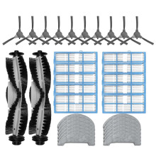 Compatible for E1, 850T, VC704R Ultenic D5 Series Main Side Brush Filter Mop Accessories(34pcs)