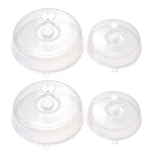 4PCS Microwave Cover for Food, Splatter Cover with Steam Vents, Microwave Splatter Cover, Microwave Plate Cover, Plate.