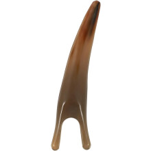 Herramientas faciales Gua Sha, masajeador de reflexología con cuerno de búfalo para rostro y nariz (color aleatorio).