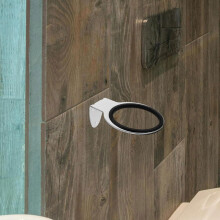 Soporte de acero inoxidable para secador de pelo de salón, 4 piezas, para tocador de baño, soporte de pared para secador de pelo manos libres.