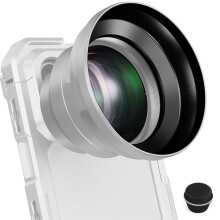 Lente Teleobjetivo HD de 65 mm para Teléfono Móvil con Zoom de 1,7X, Adaptador para Placa Trasera con Rosca de 17 mm para Fotografía Nítida A