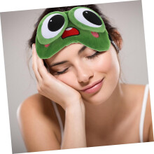 Antifaz refrescante de gel con forma de rana para dormir. Cubreojos con dibujos animados para descansar por la noche, tomar una siesta y relajarse.