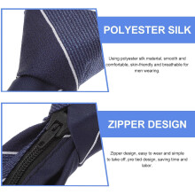Corbata clásica de hombre con cremallera y rayas, preanudada, ideal para ocasiones formales de negocios y bodas.