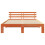 VidaXL vidaXL Bed Frame with Headboard Wax Brown 150 x 200 cm Solid Pine Wood 3