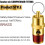 4 St 1/4" Hane 125 Psi Npt Tryckavlastningsventil Luftkompressor Backventil Mässing Säkerhetsventil 5