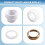 For Freestanding Bathtub Installation Kit with White Pipe and Brass Pipes 7