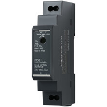 DIN Rail Power Supply 24V 0.63A 15W, Input 100-240V AC 50/60Hz DIN Rail Transformer for Home or Industrial Automation