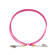 OM4 LC to LC UPC Fiber Optic Patch Cords Multimode Duplex MMF 50/125μm 40Gbps Anti Bend 2.0mm Fiber Optic Cable