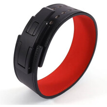 Gewichthefgordel van Rundleer met Hendelgesp voor Tailleondersteuning, Powerlifting, Sterke Pull-Ups, Squats, Deadlifts en Fitnesstraining