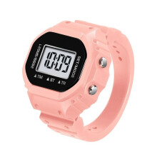 Damenringe, Fingeruhren, Chronograph, LED, Digitaluhr, Partyuhr, Damenschmuck, Ringe, Loch Nicht Verstellbar, Rosa