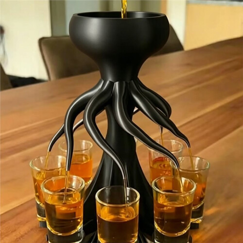 3D Printed Octopus Shot Dispenser Reusable Squids Dispenser Multi-Purpose Octopus Shape Pourer Fun Bar Accessory 1