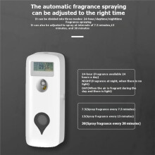 Automatische Luchtverfrisserdispenser voor Wandmontage, Parfumspray, Toiletgeurverwijderaar, LCD-Programmeerbaar, 300 Ml