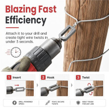 Electric Drill Wire Stranding Tools, Heavy-Duty Wire Stranders for Hexagonal Shank Drill Bits, Wire Tools