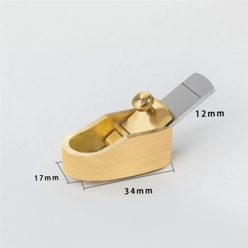 Brass Violin Bridge Fitting Tool Finger Planer for Woodworking Luthier   Chamfer 12mm 2