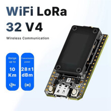 Meshtastic Heltec V4 WiFi LoRa 32 Dev-Board Case Set with Antenna ESP32 SX1262 Solar Powered BLE Low Power B