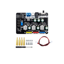 Spannungsreglermodul 6-24 V auf 3,3 V/5 V, Einstellbarer /-Abwärtswandler für Elektronikwettbewerbe und DIY-Projekte