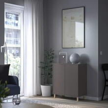IKEA EKET Dark Grey 2 Door Cabinet with Legs