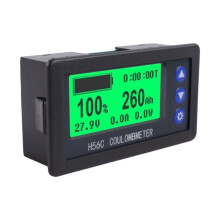 H56CS DC100V Coulometer Battery Capacity Tester 20A LCD Backlight Display Digital Ammeter Voltmeter Meter Monitor
