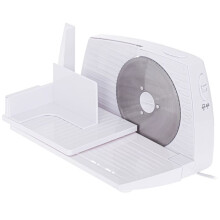 Vouwbare Vlees Snijmachine, Instelbare Snede Tot 15 mm RVS Adler AD4703 400W Wit