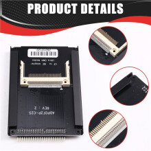 For 44-Pin PATA CF to IDE Adapter Card for Dual CF Card Slots 2.5-Inch Case Suitable for 2.5 IDE Hard Drives