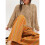 Womens Cable Knit Cropped Sweaters Oversized 3/4 Sleeve Crew Neck Fall Casual Pullover Tops Khaki L 2