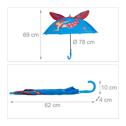 Regenschirm für Kinder "Meerjungfrau" 2