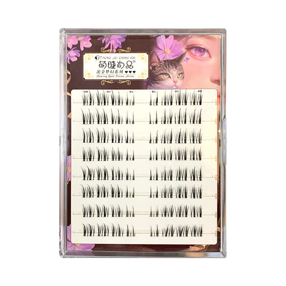 Phui-Pet-Supplies 3D Diy Eyelash Clusters, Black, C Curl Effect