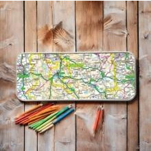 OS Map Metal Pencil Tin Peak District National Park Other Book