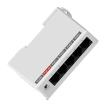 Extension PoE Gigabit 5 1000M, Répéteur PoE Réseau VLAN DIN RaiI EEE802.3af/At Plug & pour NVR, Caméra IP et Point D'Accès