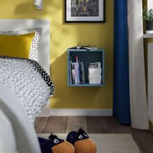IKEA EKET Wall Shelf-Grey Blue 35x25x35cm