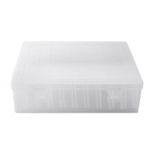 Bead Organizer Box, A Large Transparent Box with 30PCS Small Clear Plastic Storage Containers,Portable Storage Box
