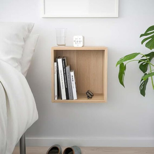 IKEA EKET Wall Shelf-Oak Effect  35x25x35cm