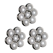 3 Pcs 7 Blades Shaver Replacement Heads Electric Shaver Universal Replacement Blade Electric for Men