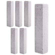 6 Pack Pumice Stone Toilet Bowl Clean Brush, Remove Toilet Bowl Hard Water Rings, Calcium Buildup and Rust Suitable