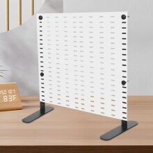 2 soportes ajustables para escritorio con panel perforado, de acero al carbono, minimalistas, negros, resistentes y fiables.